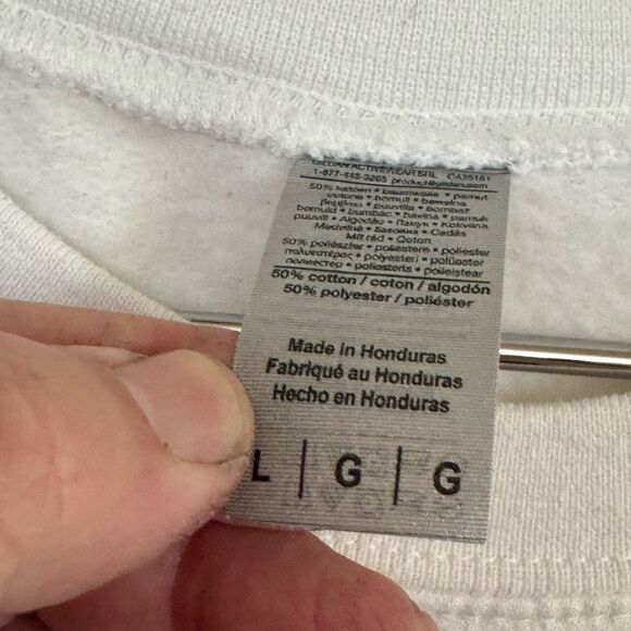 Juice WRLD White Embroidered High End RAP HIP HOP Tour Sweatshirt MINTY Men’s L - Picture 5 of 5